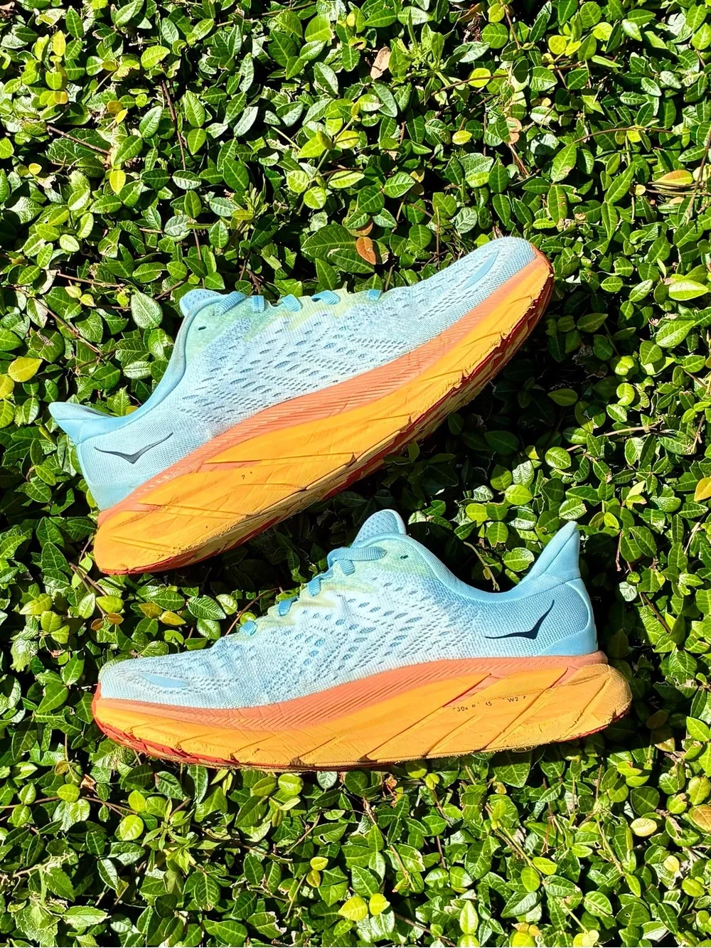HOKA One One Clifton 8 Summer Song Ice Flow Sneakers Size 8